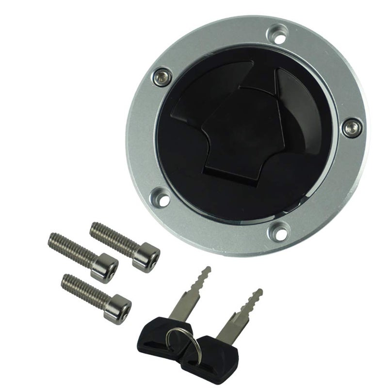 RAYANA Fuel Gas Tank Cap Cover Keys Compatible For Kawasaki Ninja ZX600 ZX636 ZX10R ZX14R ABS 2007-2015 - Image 1